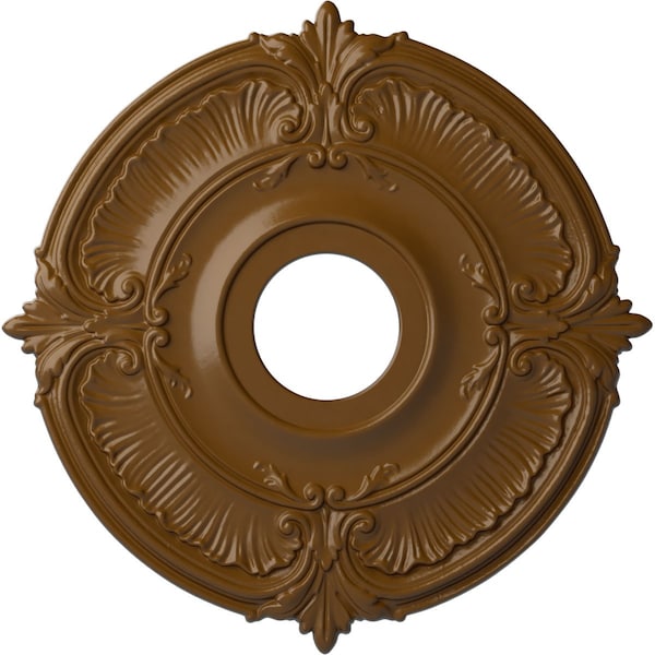 Ekena Millwork Attica Ceiling Medallion (Fits Canopies up to 5"), Hand-Painted Smokey Topaz, 18"OD x 4"ID x 5/8"P CM18ATSTF - main